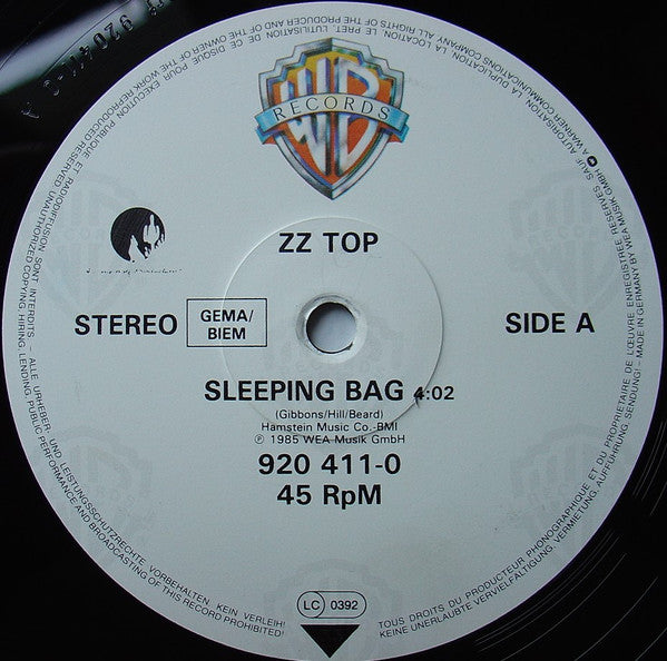 ZZ Top : Sleeping Bag (12", Single)
