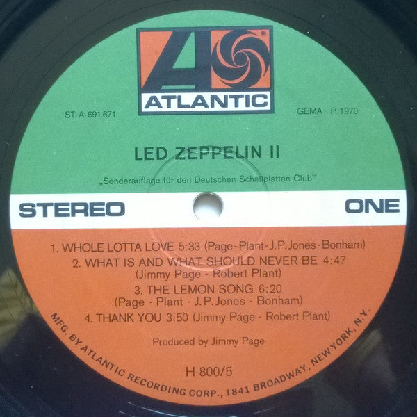 Led Zeppelin : Led Zeppelin II (LP, Album, Club, RE)