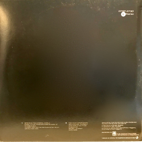 The Police : Ghost In The Machine (LP, Album)