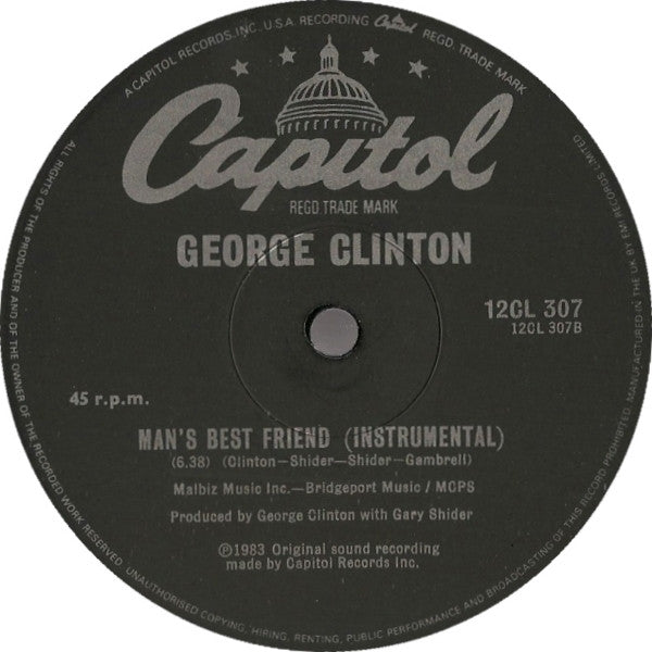 K-9 Corp Featuring Pretty C / George Clinton : Dog Talk / Man's Best Friend (12", Single)