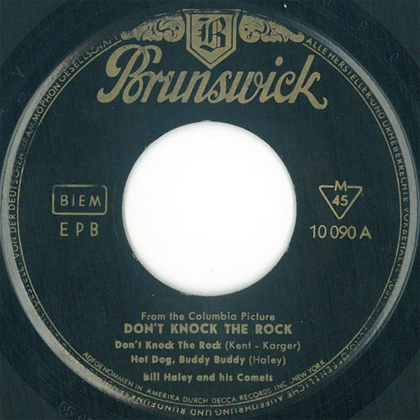 Bill Haley And His Comets : Don't Knock The Rock (7", EP, Mono)