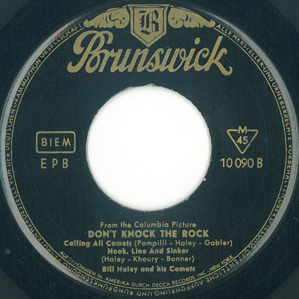 Bill Haley And His Comets : Don't Knock The Rock (7", EP, Mono)