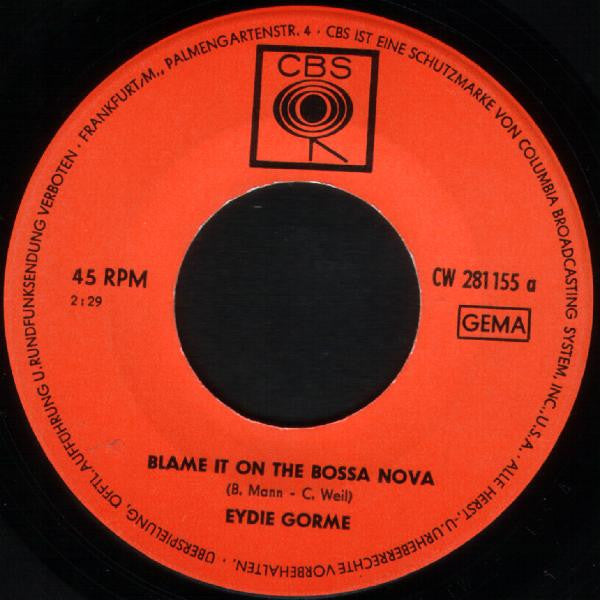 Eydie Gormé : Blame It On The Bossa Nova (7", Single)