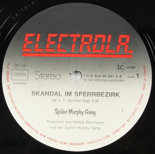 Spider Murphy Gang : Skandal Im Sperrbezirk (12", Maxi)