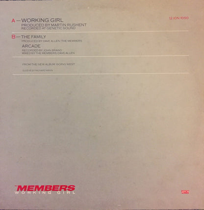 The Members : Working Girl (12", Single)