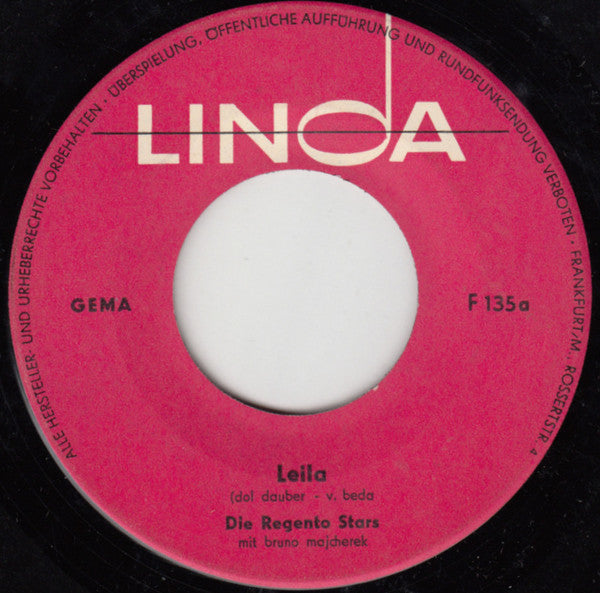 Die Regento Stars Mit Bruno Majcherek : Leila (7", Single)