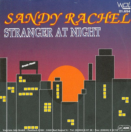 Sandy Rachel : Stranger At Night / Via Satellite (7", Single)