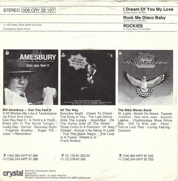 Rockies : I Dream Of You My Love (7", Single)