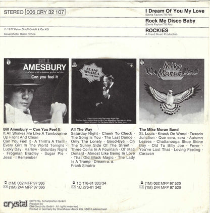 Rockies : I Dream Of You My Love (7", Single)