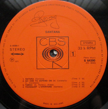 Santana : The Third Album (LP, Album, Gat)