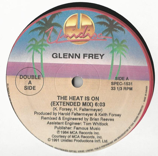 Glenn Frey / The Power Station : The Heat Is On / Some Like It Hot (12")