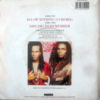 Milli Vanilli : All Or Nothing (US Remix) (7", Single, Pos)