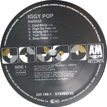 Iggy Pop : Instinct (LP, Album)