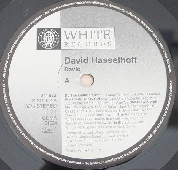 David Hasselhoff : David (LP, Album)