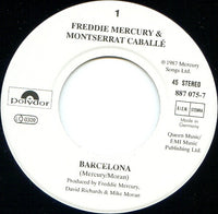 Freddie Mercury & Montserrat Caballé : Barcelona (7", Single)