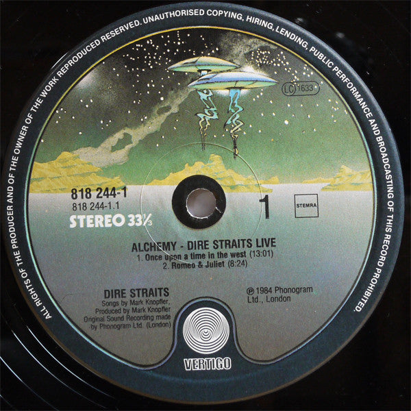 Dire Straits : Alchemy - Dire Straits Live (2xLP, Album, Gat)