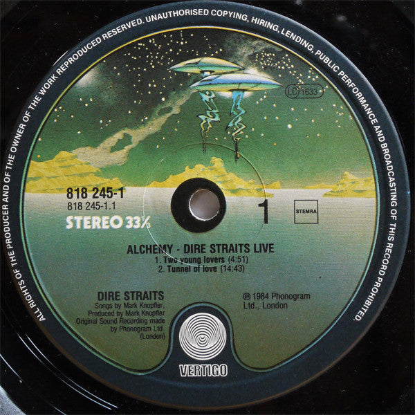 Dire Straits : Alchemy - Dire Straits Live (2xLP, Album, Gat)