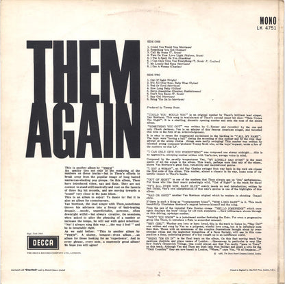 Them (3) : Again (LP, Album, Mono, RE)