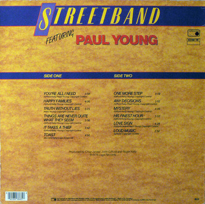 Streetband Featuring Paul Young : London (LP, Album)