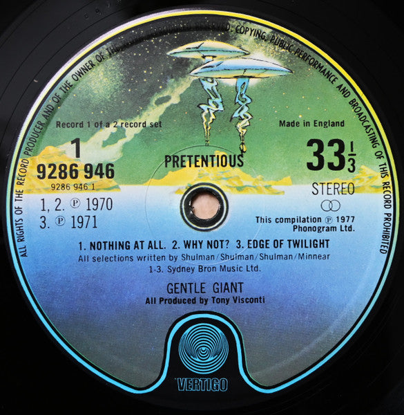 Gentle Giant : Pretentious (2xLP, Comp)