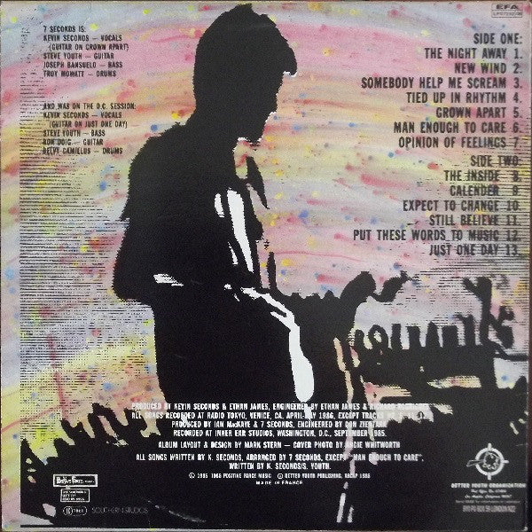 7 Seconds : New Wind (LP, Album, Whi)