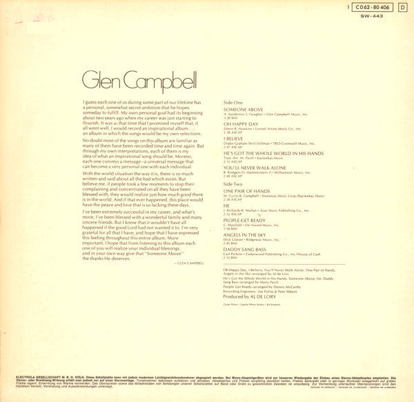 Glen Campbell : Oh Happy Day (LP, Album)