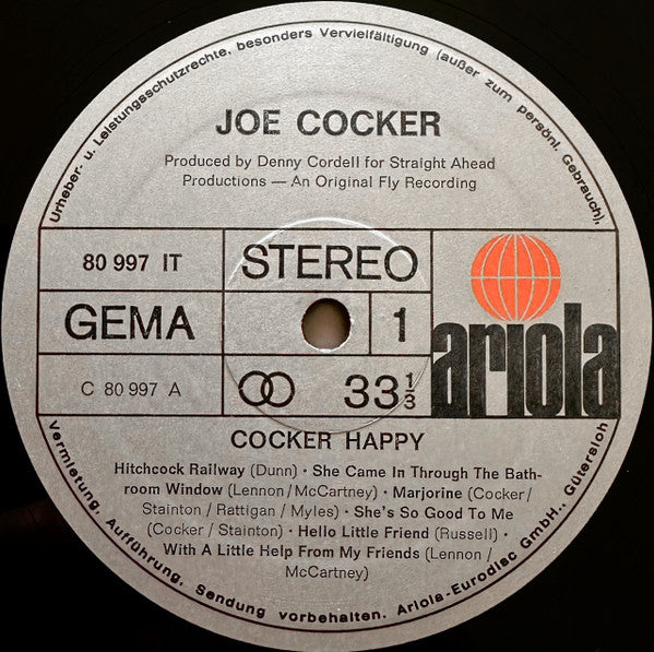 Joe Cocker : Cocker Happy (LP, Comp, Gat)
