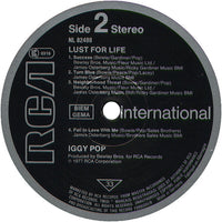 Iggy Pop : Lust For Life (LP, Album, RE)