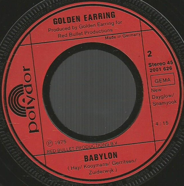 Golden Earring : Sleepwalkin' (7", Single)