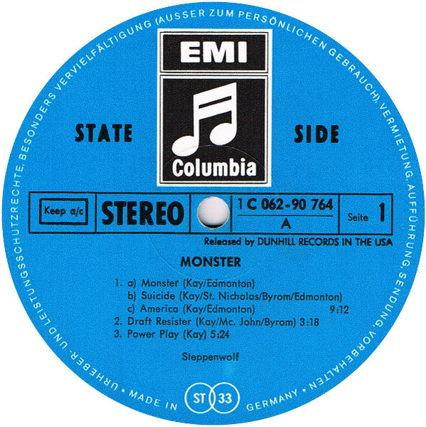 Steppenwolf : Monster (LP, Album)
