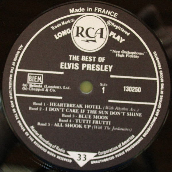 Elvis Presley : The Best Of Elvis (10", Comp, Mono, RE)