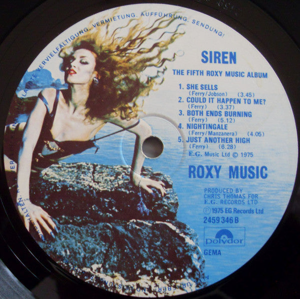 Roxy Music : Siren (LP, Album, RE)