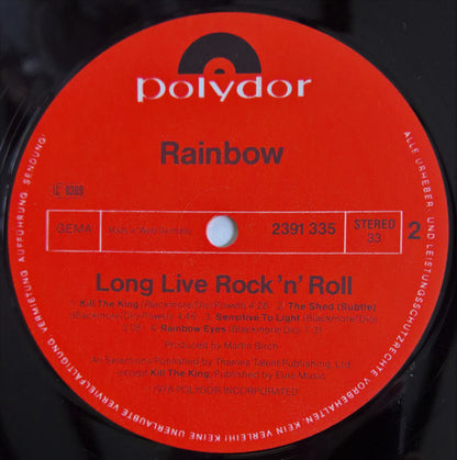 Rainbow : Long Live Rock 'N' Roll (LP, Album, Gat)