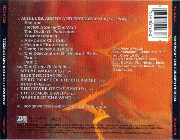 Manowar : The Triumph Of Steel (CD, Album)