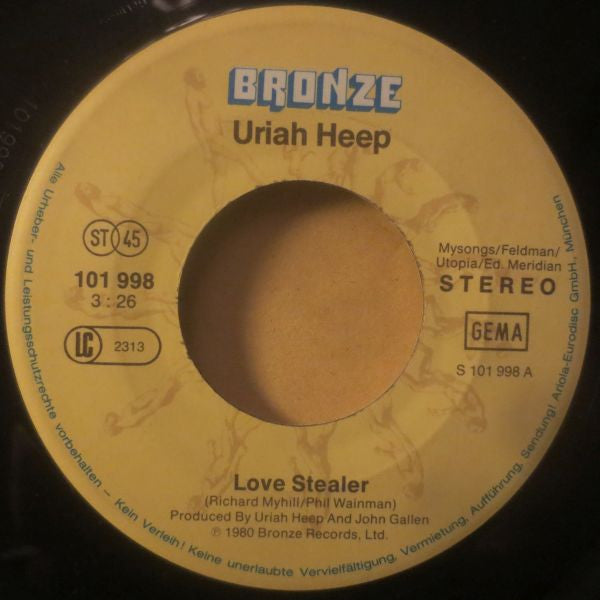 Uriah Heep : Love Stealer / No Return (7", Single)