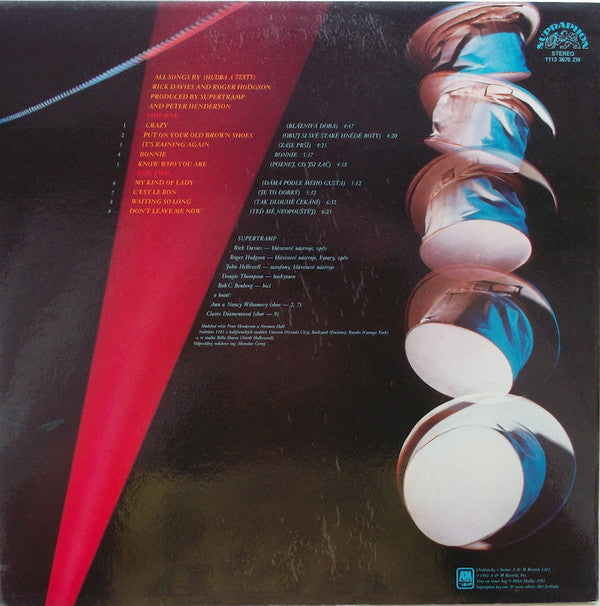 Supertramp : "...Famous Last Words..." (LP, Album, Ora)