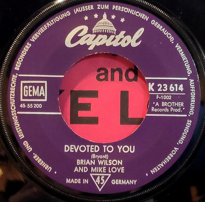 Brian Wilson & Mike Love : Gettin' Hungry (7", Single)