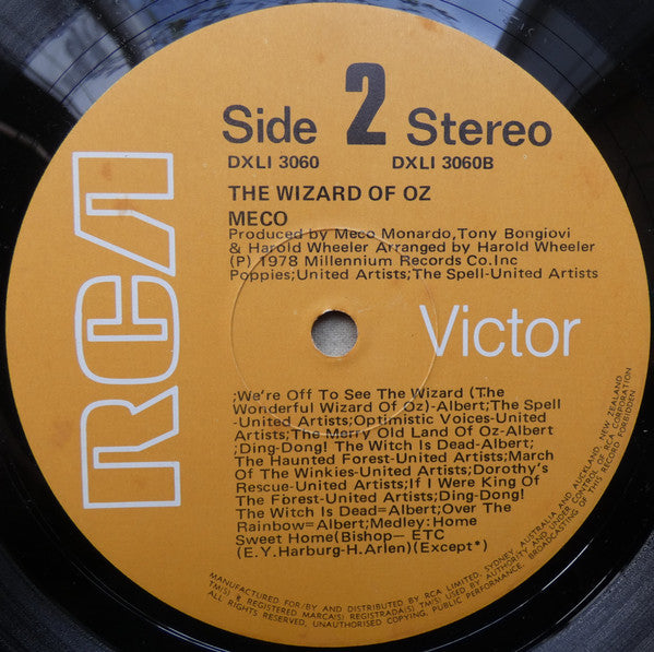 Meco Monardo : The Wizard Of Oz (LP, Album)