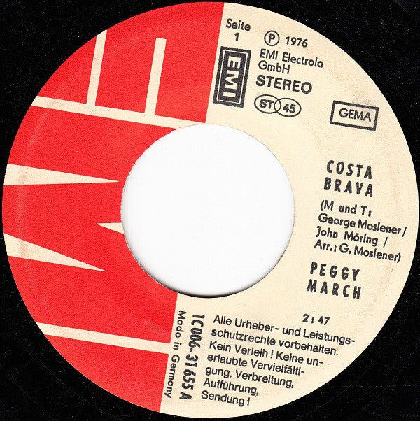 Peggy March : Costa Brava (7", Single)