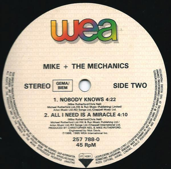 Mike + The Mechanics* : Nobody's Perfect (12", Single)