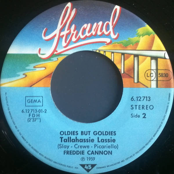 Freddy Cannon : Way Down Yonder In New Orleans / Tallahassie Lassie (7", Single)
