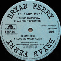 Bryan Ferry : In Your Mind (LP, Album, RP)