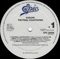 Europe (2) : The Final Countdown (LP, Album, Emb)