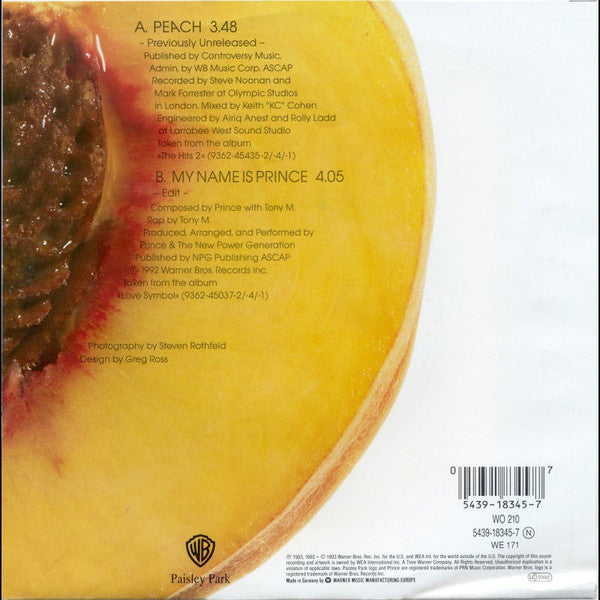 Prince : Peach (7", Single, Lar)