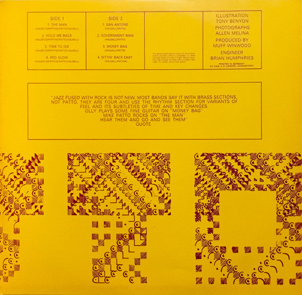 Patto (2) : Patto (LP, Album)