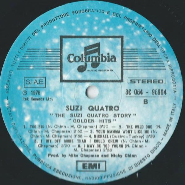 Suzi Quatro : The Suzi Quatro Story - Golden Hits (LP, Comp, Gat)