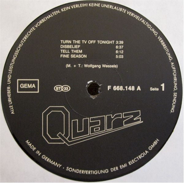 Quarz (3) : City At Night (LP)
