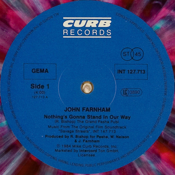 John Farnham : Nothing's Gonna Stand In Our Way (12", Single, Ltd, Mar)