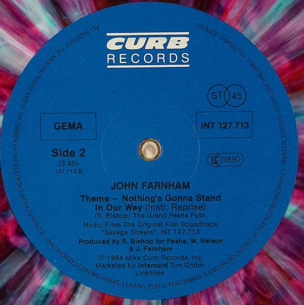 John Farnham : Nothing's Gonna Stand In Our Way (12", Single, Ltd, Mar)
