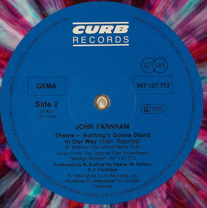John Farnham : Nothing's Gonna Stand In Our Way (12", Single, Ltd, Mar)